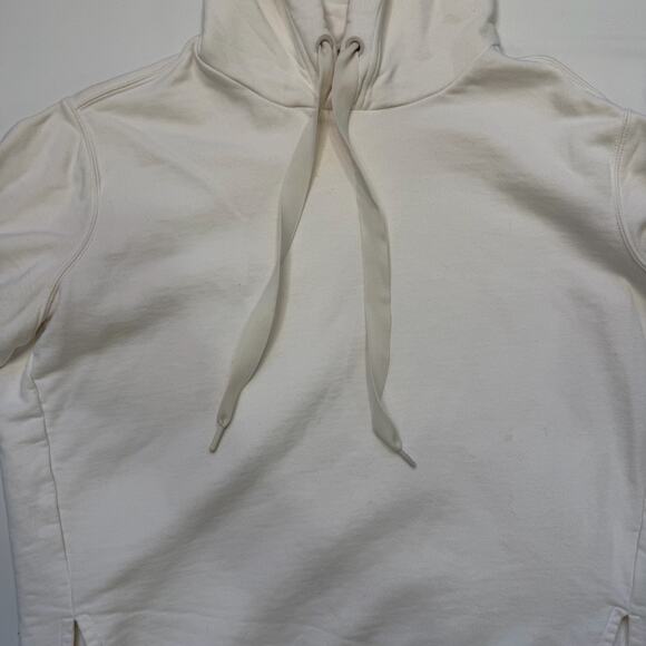 Athleta Yogi Pullover Hoodie XS Oversized High Low White Minimalist Comfy - Picture 4 of 13